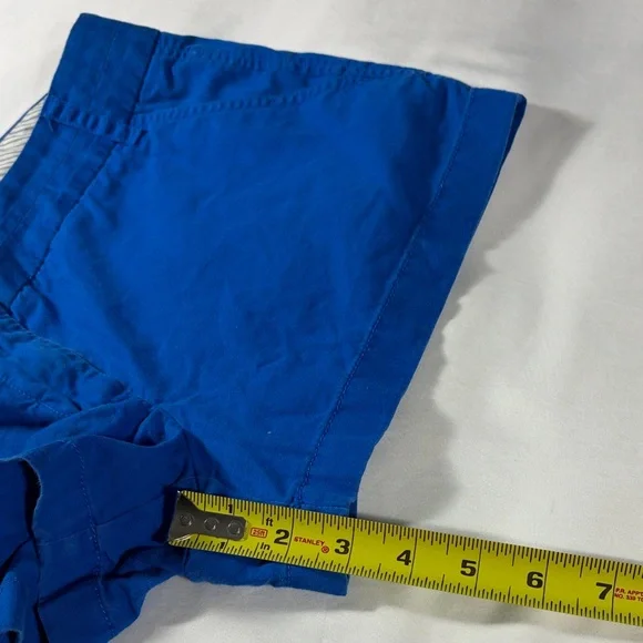 J. Crew womens cobalt blue Broken-In flat front 3" inseam chino shorts - size 4 - Picture 8 of 9